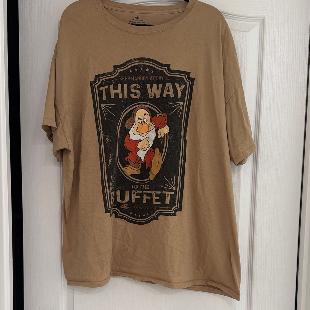 Disney Cruise Line Grumpy Tan Graphic T-Shirt